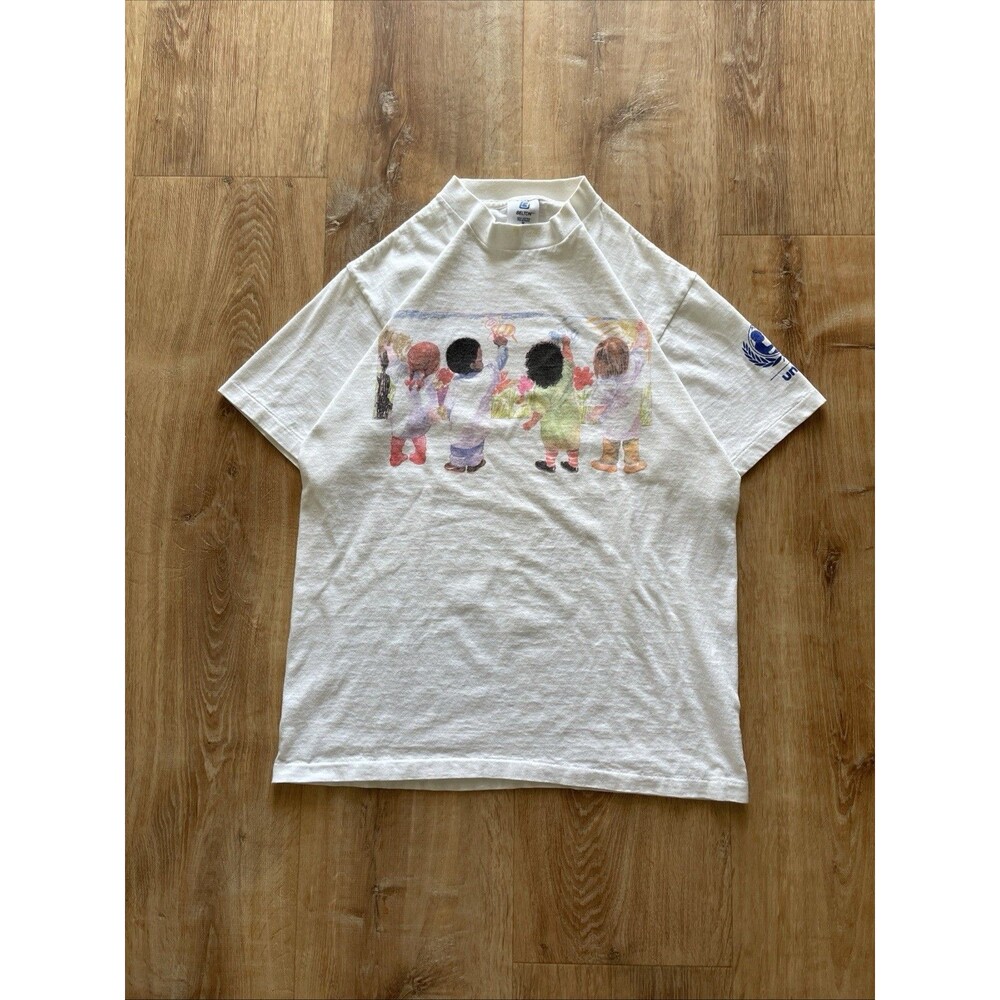 Vintage Unicef Unity Children Art Graphic Tee M